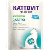 Produktbild von Kattovit Feline Diet Gastro Nassfutter für Katzen Pute mit Reis 24 x 85 g - 24 x 85 g