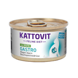 Produktbild von Kattovit Feline Diet Gastro Nassfutter Pute für Katzen 12x85g