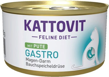 Kattovit Feline Diet Gastro Nassfutter Pute für Katzen Adult 12 x 85 g - 12 x 85 g – Bild 1 von 3