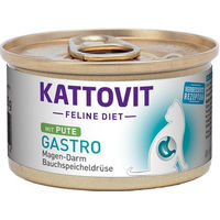 Produktbild von Kattovit Feline Diet Gastro Pute Nassfutter für Katzen Magen-Darm Diätfutter 12x85g