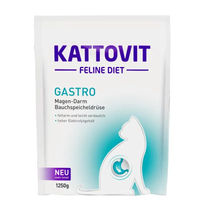 Produktbild von Kattovit Feline Diet Gastro Trockenfutter für ausgewachsene Katzen zur Unterstützung des Magen-Darm-Systems 1,25 kg - 1250 g