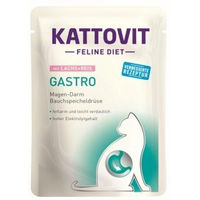 Produktbild von Kattovit Feline Diet Gastrointestinal Nassfutter für erwachsene Katzen mit Lachs und Reis 24x85 g - 24 x 85 g