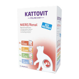 Kattovit Feline Diet Nassfutter Katze Niere Renal Multipack 12 x 85 g - 12 x 85 g – Bild 1 von 2