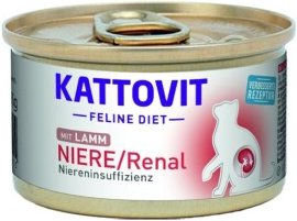 Produktbild von Kattovit Feline Diet Nassfutter Katze Renal Adult Lamm 12x85 g - 12 x 85 g
