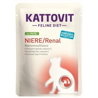 Produktbild von Kattovit Feline Diet Nassfutter Katze Renal Pute Adult mit niedrigem Phosphorgehalt 48x85 g