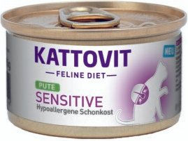 Produktbild von Kattovit Feline Diet Nassfutter Katze Sensitive Adult Pute Getreidefrei Monoprotein 12x85 g