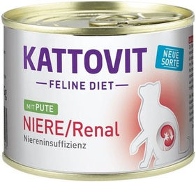 Kattovit Feline Diet Niere Renal Nassfutter Pute Adult 12 x 185 g - 12 x 185 g – Bild 1 von 5