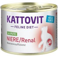Produktbild von Kattovit Feline Diet Niere Renal Nassfutter Pute Adult 12 x 185 g - 12 x 185 g