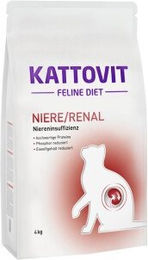 Produktbild von Kattovit Feline Diet Niere Renal Trockenfutter Diätnahrung für erwachsene Katzen 4 kg - 4 kg