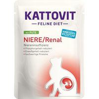 Produktbild von Kattovit Feline Diet Renal Katzen Nassfutter Pute mit niedrigem Phosphor 24 x 85 g - 24 x 85 g