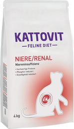 Produktbild von Kattovit Feline Diet Renal Katzenfutter Trockenfutter für Nierenerkrankungen 2x4kg