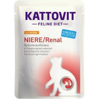 Produktbild von Kattovit Feline Diet Renal Nassfutter für Katzen Adult Huhn mit niedrigem Phosphorgehalt 48x85 g