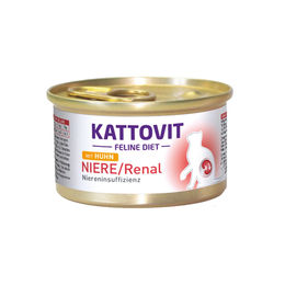 Produktbild von Kattovit Feline Diet Renal Nassfutter Huhn für Katzen 24x85g