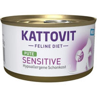 Produktbild von Kattovit Feline Diet Sensitive Hypoallergenes Diätfutter Pute für Katzen Adult 12 x 85 g - 12 x 85 g