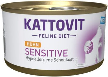 Kattovit Feline Diet Sensitive Katzen Nassfutter Huhn Hypoallergen Adult 12 x 85 g - 12 x 85 g – Bild 1 von 7
