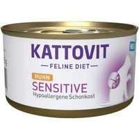 Produktbild von Kattovit Feline Diet Sensitive Katzen Nassfutter Huhn Hypoallergen Adult 12 x 85 g - 12 x 85 g