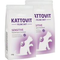 Produktbild von Kattovit Feline Diet Sensitive Katzenfutter getreidefrei und glutenfrei 2x4 kg - 2 x 4 kg