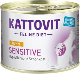 Produktbild von Kattovit Feline Diet Sensitive Katzenfutter Huhn 24x85g