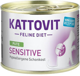 Produktbild von Kattovit Feline Diet Sensitive Katzenfutter Pute 12x185g