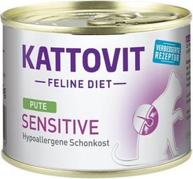 Produktbild von Kattovit Feline Diet Sensitive Katzenfutter Pute 24x85g