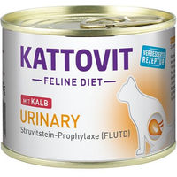 Produktbild von Kattovit Feline Diet Urinary Katzen Nassfutter Kalb 12x185g