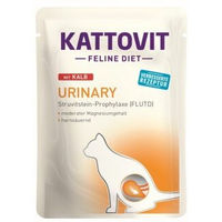 Produktbild von Kattovit Feline Diet Urinary Nassfutter für erwachsene Katzen mit Kalb 48x85 g