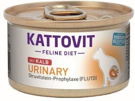 Produktbild von Kattovit Feline Diet Urinary Nassfutter für Katzen Adult Kalb Glutenfrei 48x85 g