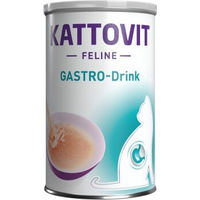 Produktbild von Kattovit Gastro Drink Flüssignahrung für Katzen Adult zur Unterstützung der Magen-Darm-Verdauung 12x135ml - 12 x 135 ml