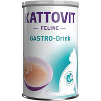 Produktbild von Kattovit Gastro-Drink Flüssignahrung für Katzen mit Huhn zur Unterstützung der Magen-Darm-Verdauung 12 x 135 ml - 12 x 135 ml