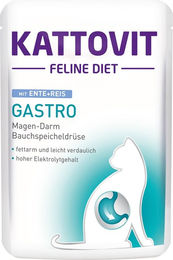 Kattovit Gastro Katzenfutter Ente mit Reis für adulte Katzen 24x85g - 24 x 85 g – Bild 1 von 1