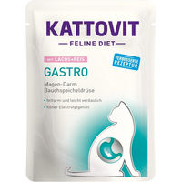 Produktbild von Kattovit Gastro Nassfutter Lachs und Reis Diätfutter für Magen-Darm 24x85g - 24 x 85 g