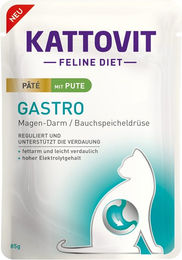 Produktbild von Kattovit Gastro Paté Pute für die Magen-Darm-Verdauung 10x85g