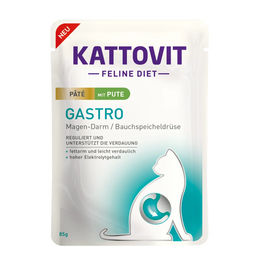 Produktbild von Kattovit Gastro Paté Pute für die Magen-Darm-Verdauung 10x85g