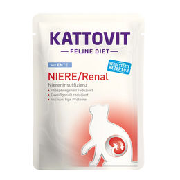 Produktbild von Kattovit Nassfutter Niere Renal Ente Diätfutter 24x85g