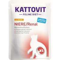 Produktbild von Kattovit Renal Diätfutter Huhn Nassfutter für Katzen 24x85g - 24 x 85 g