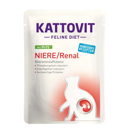 Produktbild von Kattovit Renal Diätfutter Pute Nassfutter für Katzen 24x85g