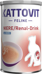 Kattovit Renal Drink Ente Diätfutter für ausgewachsene Katzen zur Unterstützung der Nierenfunktion 24 x 135 ml - 24 x 135 ml – Bild 1 von 5