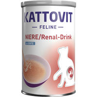 Produktbild von Kattovit Renal Drink Ente Diätfutter für ausgewachsene Katzen zur Unterstützung der Nierenfunktion 24 x 135 ml - 24 x 135 ml