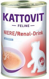 Produktbild von Kattovit Renal Drink Ente Diätfutter für erwachsene Katzen 12x135ml - 12 x 135 ml