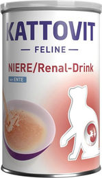 Kattovit Renal Drink Ente Diätfutter für Katzen 12x135ml – Bild 1 von 2