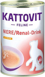 Produktbild von Kattovit Renal Drink Huhn Diätfutter für Katzen 12x135ml