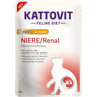 Produktbild von Kattovit Renal Katzen Nassfutter Huhn Paté mit niedrigem Phosphorgehalt 10x85g