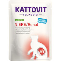 Produktbild von Kattovit Renal Nassfutter Pute Diätfutter für Katzen 24x85g - 24 x 85 g