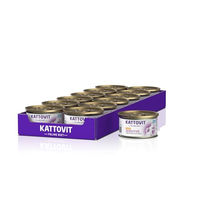 Produktbild von Kattovit Sensitive Katzen Nassfutter Huhn Stückchen in Sauce Hypoallergen Getreidefrei und Glutenfrei für ausgewachsene Katzen 12 x 85 g