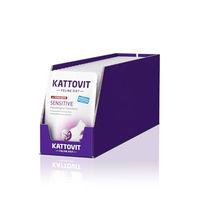 Produktbild von Kattovit Sensitive Nassfutter für ausgewachsene Katzen mit Huhn und Ente Hypoallergen 24 x 85 g