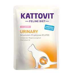 Produktbild von Kattovit Urinary Nassfutter Lachs Diätfutter für Katzen 24x85g