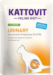 Produktbild von Kattovit Urinary Nassfutter Pute Diätfutter für Katzen 24x85g