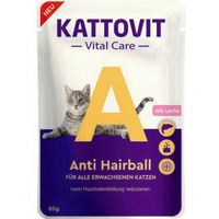 Produktbild von Kattovit Vital Care Anti Hairball Katzenfutter Lachs Adult 24x85g - 24 x 85 g