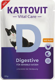 Kattovit Vital Care Digestive Katzen Nassfutter Huhn Stückchen in Sauce für adulte Katzen 24 x 85 g - 6 x 85 g – Bild 1 von 5