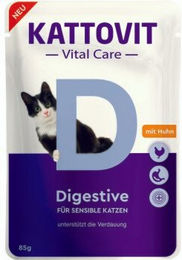 Produktbild von Kattovit Vital Care Digestive Katzenfutter für adulte Katzen zur Unterstützung der Verdauung 24x85g - 24 x 85 g